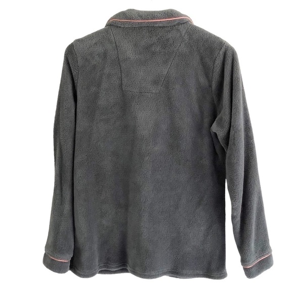 Frankie & Johnny Plush Pajamas Gray Size Large - Picture 3 of 12